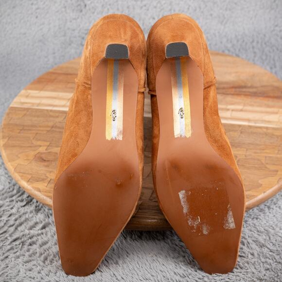 Sam Edelman Taryn Chestnut Brown Suede Boots Womens Size 7 - Picture 7 of 7